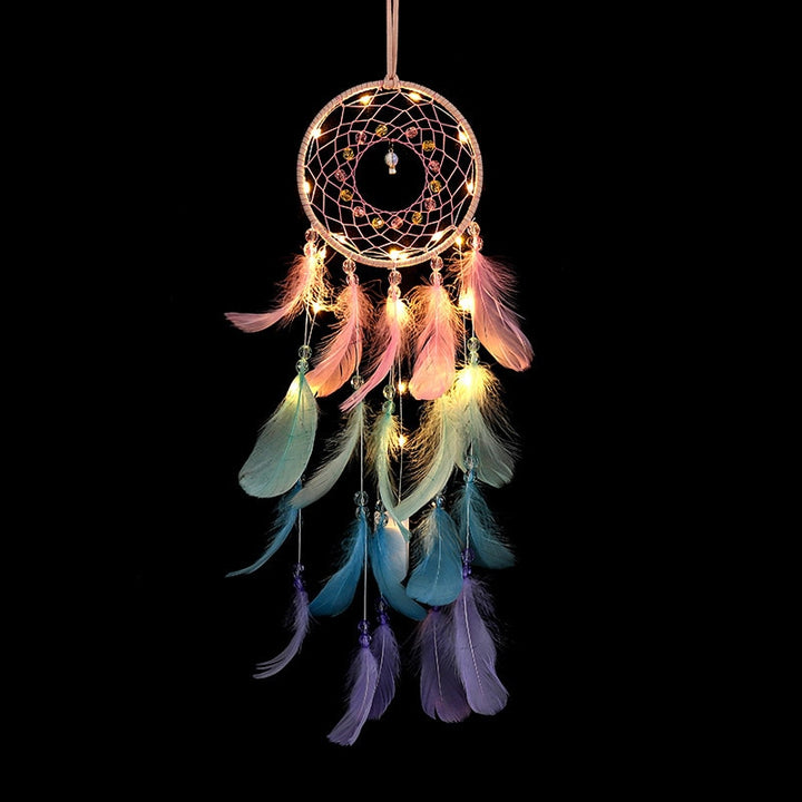 True Feather Dream Catcher Lights