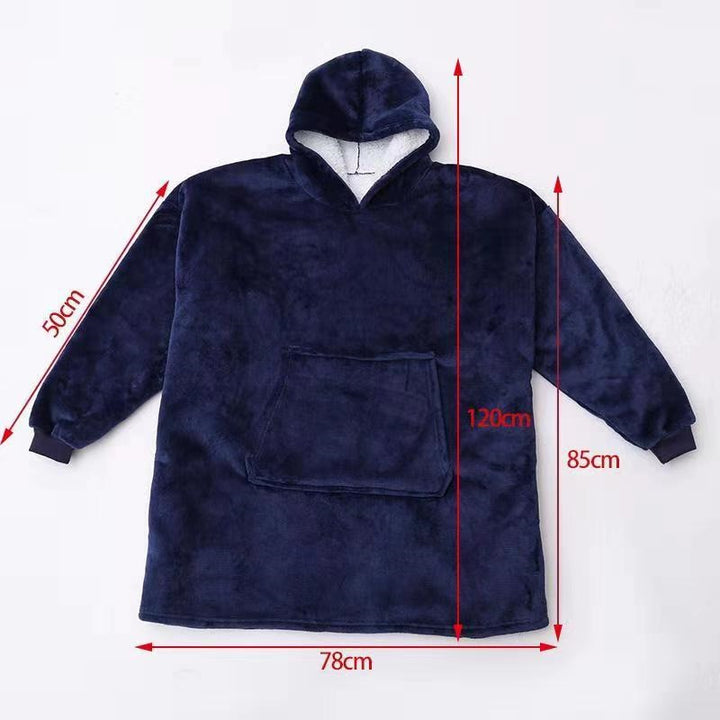 Large Hoodie Blanket With Sleeves