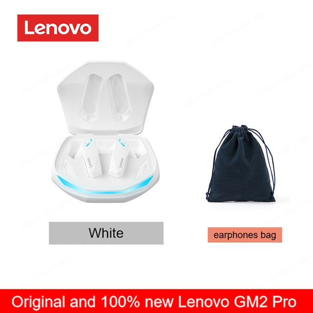 Original Lenovo GM2 Pro 5.3 Earphone Bluetooth Wireless Earbuds Low Latency Headphones HD Call Dual Mode Gaming Headset With Mic