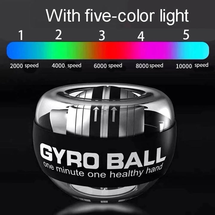 LED Wrist Ball Self Start Gyroscopic Powerball Gyro Arm Trainer