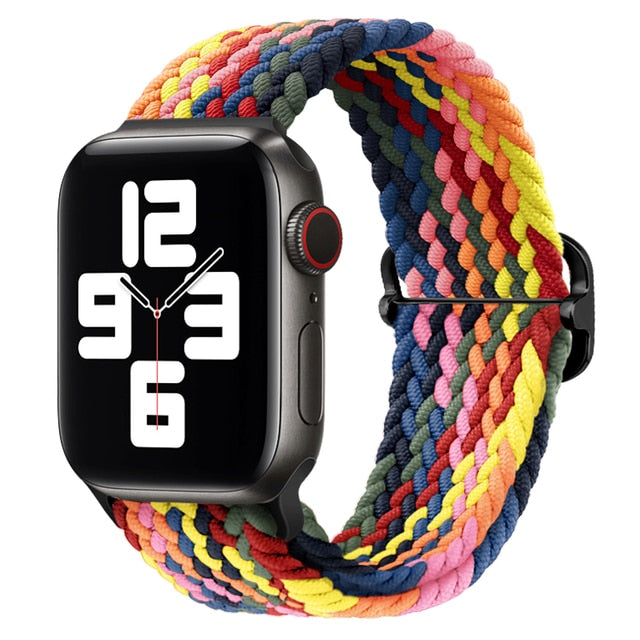 Nylon Braided Solo Loop Strap For Apple Watch