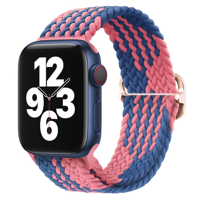 Nylon Braided Solo Loop Strap For Apple Watch