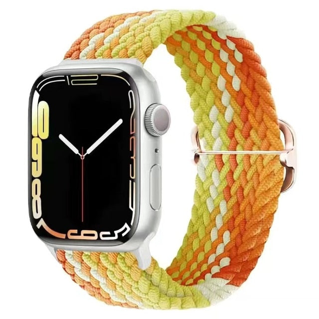 Nylon Braided Solo Loop Strap For Apple Watch