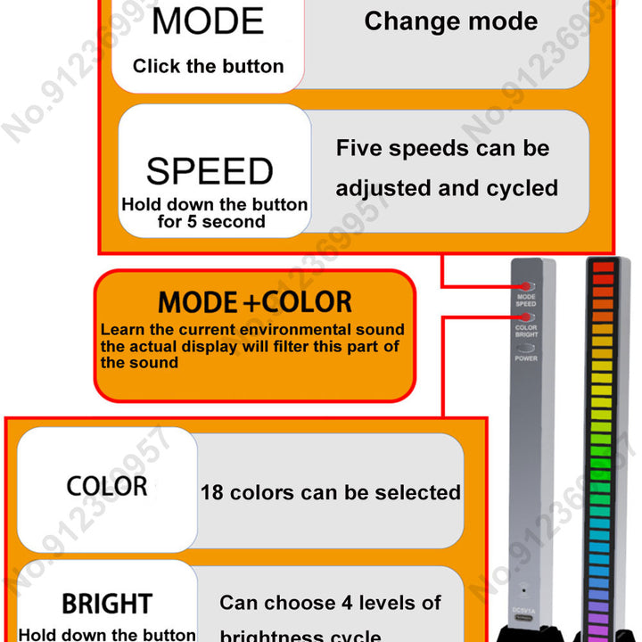 LED Strip Light RGB Sound Control