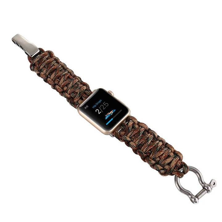 Sport Bracelet watch strap For Apple Watch band 5 4 3 2 44mm 42mm iwatch band 40mm 38mm Survival Rope Metal Bolt Clasp Bracelet