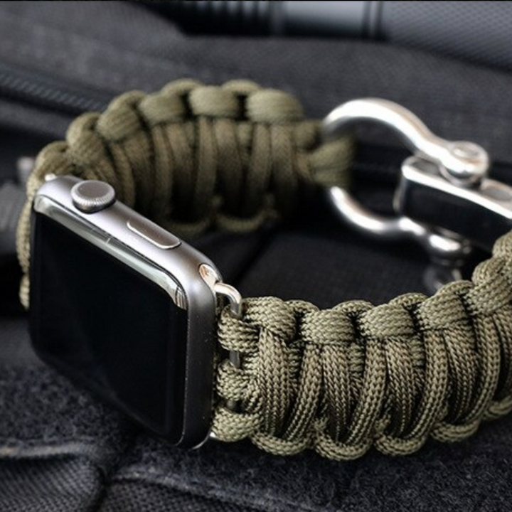 Sport Bracelet watch strap For Apple Watch band 5 4 3 2 44mm 42mm iwatch band 40mm 38mm Survival Rope Metal Bolt Clasp Bracelet