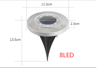 Solar Garden Disk Light