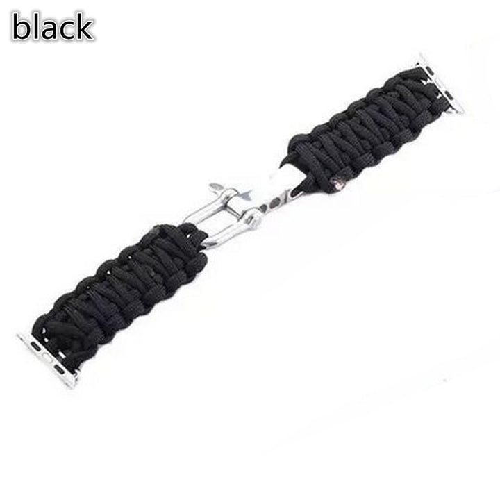 Sport Bracelet watch strap For Apple Watch band 5 4 3 2 44mm 42mm iwatch band 40mm 38mm Survival Rope Metal Bolt Clasp Bracelet