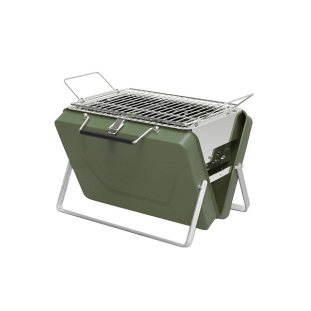 Portable Camping BBQ Folding Cooking Charcoal Coal Stainless Steel Grill