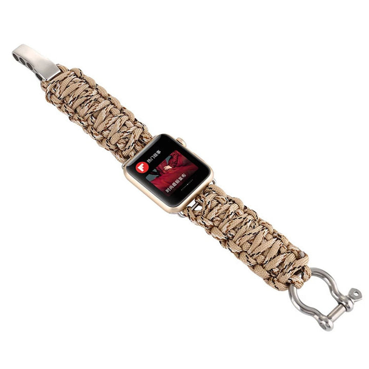 Sport Bracelet watch strap For Apple Watch band 5 4 3 2 44mm 42mm iwatch band 40mm 38mm Survival Rope Metal Bolt Clasp Bracelet