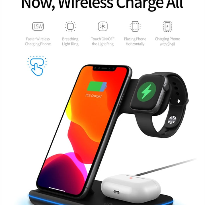 Wireless Charging Stand For Apple Watch And Iphone